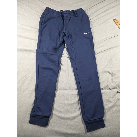 Nike Men's Sportswear Club Fleece Jogger Sweatpants Blue Small‎ w/pockets - Picture 1 of 7